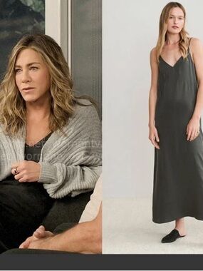 NWT JENNI KAYNE RIO MAXI SLIP DRESS IN CHARCOAL SZ M